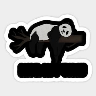 Lazy Day, Nope not today, Funny Panda Sticker